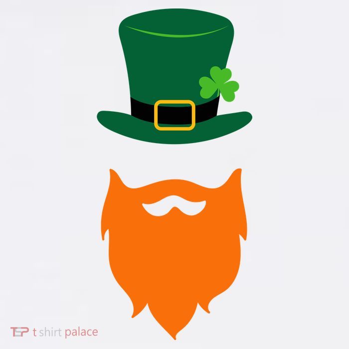 St Patrick's Day Beard Guy Funny Cooling Performance Long Sleeve Crew