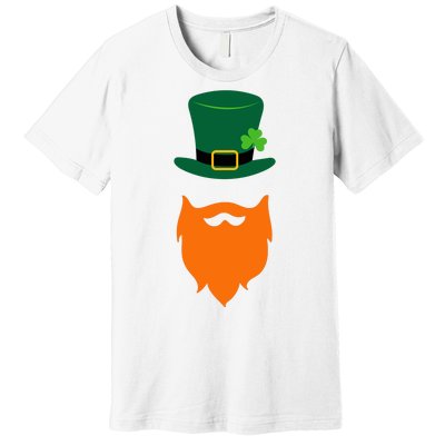 St Patrick's Day Beard Guy Funny Premium T-Shirt