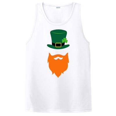 St Patrick's Day Beard Guy Funny PosiCharge Competitor Tank