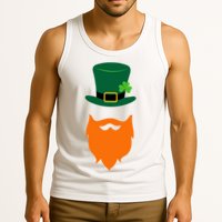 St Patrick's Day Beard Guy Funny Tank Top