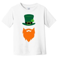 St Patrick's Day Beard Guy Funny Toddler T-Shirt