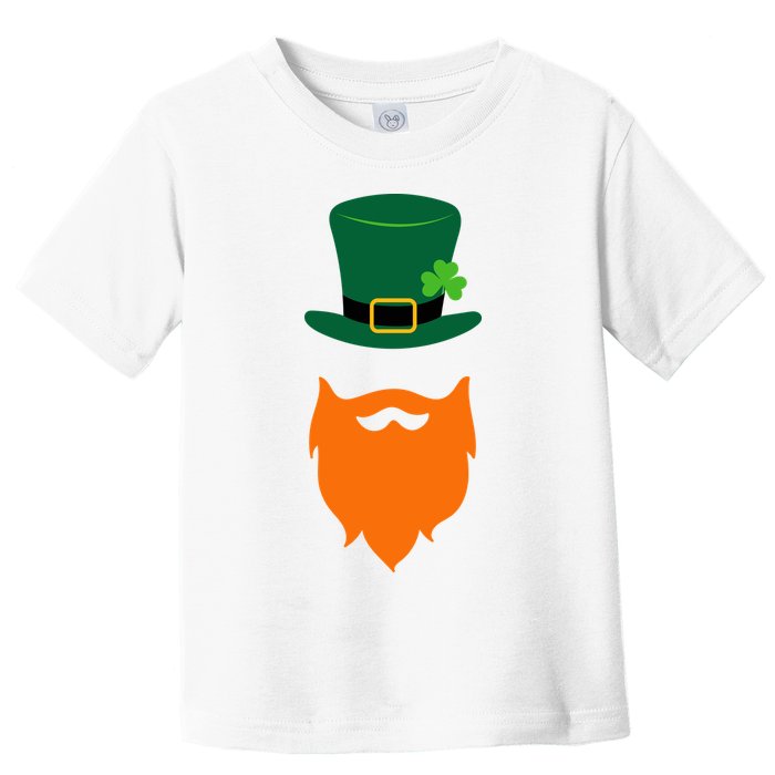 St Patrick's Day Beard Guy Funny Toddler T-Shirt