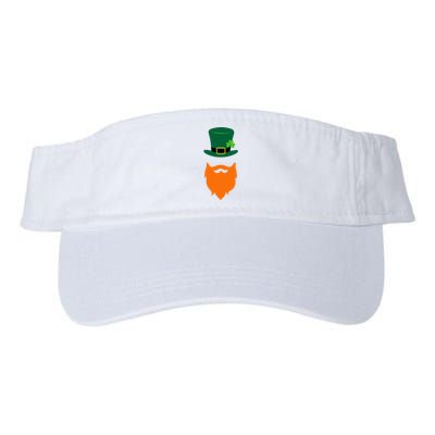 St Patrick's Day Beard Guy Funny Valucap Bio-Washed Visor