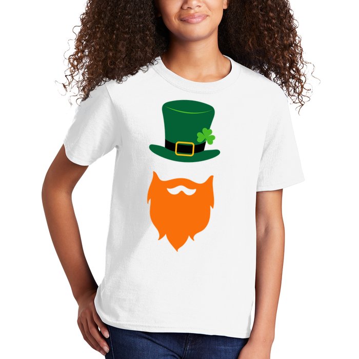 St Patrick's Day Beard Guy Funny Kids T-Shirt