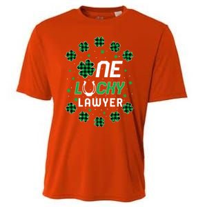 St Patricks Day Prek Kinder One Lucky Lawyer Gift Cooling Performance Crew T-Shirt