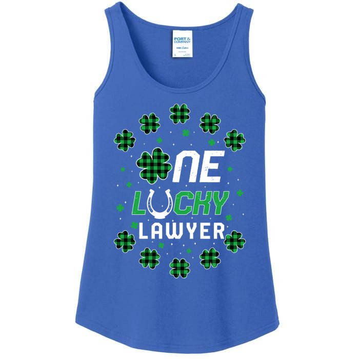 St Patricks Day Prek Kinder One Lucky Lawyer Gift Ladies Essential Tank