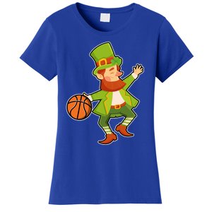 St Patricks Day Basketball Leprechaun Basketball Gift Women's T-Shirt