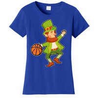 St Patricks Day Basketball Leprechaun Basketball Gift Women's T-Shirt