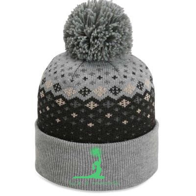 St Patricks Day Cute Gift Luck And Namaste Cool Gift The Baniff Cuffed Pom Beanie