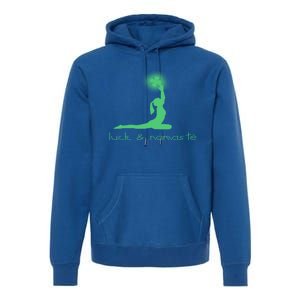 St Patricks Day Cute Gift Luck And Namaste Cool Gift Premium Hoodie