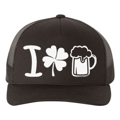 Saint Patrick's Day I Love Beer Funny Yupoong Adult 5-Panel Trucker Hat