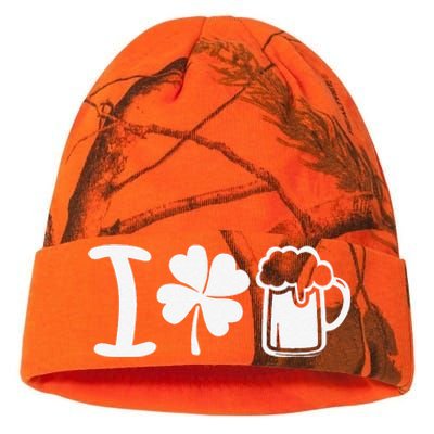 Saint Patrick's Day I Love Beer Funny Kati Licensed 12" Camo Beanie