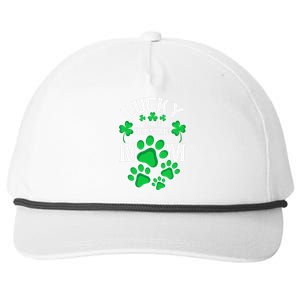 St Patrick's Day Lucky Saint Bernard Dog Mom Snapback Five-Panel Rope Hat