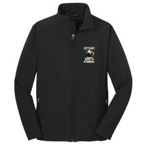 Saint Patrick's Day Tee Lets Get Ready To Stumble Core Soft Shell Jacket