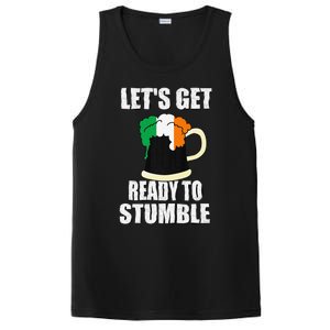 Saint Patrick's Day Tee Lets Get Ready To Stumble PosiCharge Competitor Tank