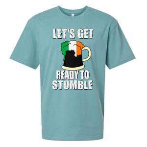 Saint Patrick's Day Tee Lets Get Ready To Stumble Sueded Cloud Jersey T-Shirt