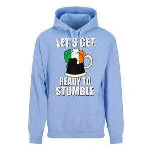 Saint Patrick's Day Tee Lets Get Ready To Stumble Unisex Surf Hoodie