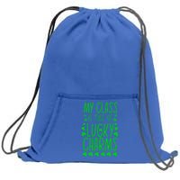 St Patrick's Day My Class Is Full Of Little Lucky Cool Gift Sweatshirt Cinch Pack Bag