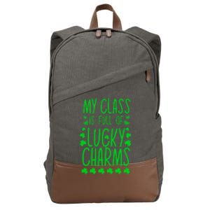 St Patrick's Day My Class Is Full Of Little Lucky Cool Gift Cotton Canvas Backpack