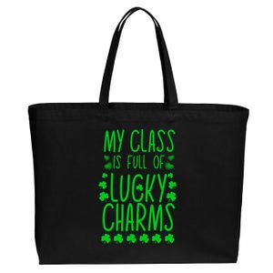 St Patrick's Day My Class Is Full Of Little Lucky Cool Gift Cotton Canvas Jumbo Tote