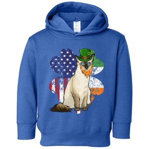 St Patricks Day Irish American Flag Balinesegiftjavanese Cat Great Gift Toddler Hoodie