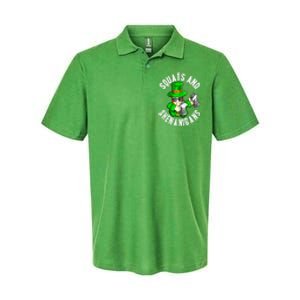 St Patricks Day Squats And Shenanigans Leprechaun Workout Gift Softstyle Adult Sport Polo