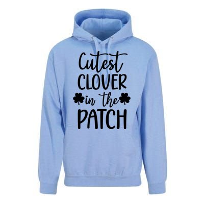 St Patricks Day Cutest Clover In The Patch Gift Unisex Surf Hoodie