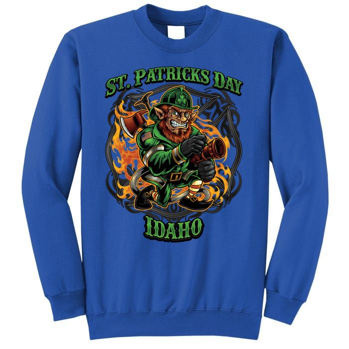 St Patrick's Day Idaho Irish American Heritage Firefighter Great Gift Sweatshirt