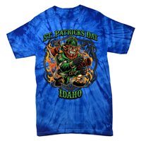 St Patrick's Day Idaho Irish American Heritage Firefighter Great Gift Tie-Dye T-Shirt