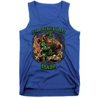 St Patrick's Day Idaho Irish American Heritage Firefighter Great Gift Tank Top