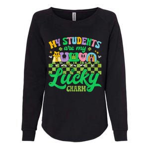 St Patricks Day Teacher Shirt My Students Are My Lucky Charm Womens California Wash Sweatshirt