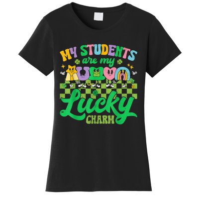 St Patricks Day Teacher Shirt My Students Are My Lucky Charm Women's T-Shirt