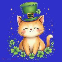 St Patrick’S Day Cat Cute Shamrock Gift Premium T-Shirt