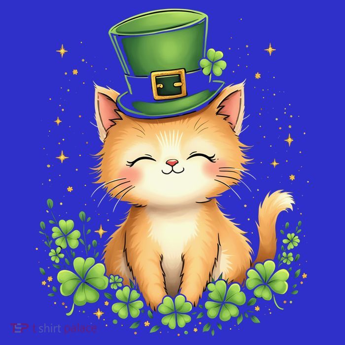 St Patrick’S Day Cat Cute Shamrock Gift Premium T-Shirt