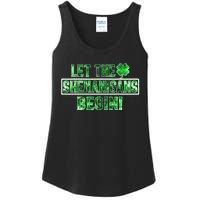 St Patricks Day Shirts Let The Shenanigans Begin Tie Dye Ladies Essential Tank