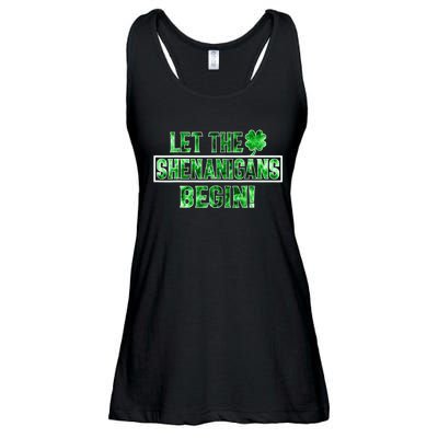 St Patricks Day Shirts Let The Shenanigans Begin Tie Dye Ladies Essential Flowy Tank