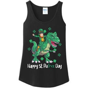 St Patricks Day Shirts Dino Leprechaun Ladies Essential Tank