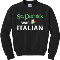 St Patrick's Day Pajama St Patricks Was Italian Saint Kids Sweatshirt