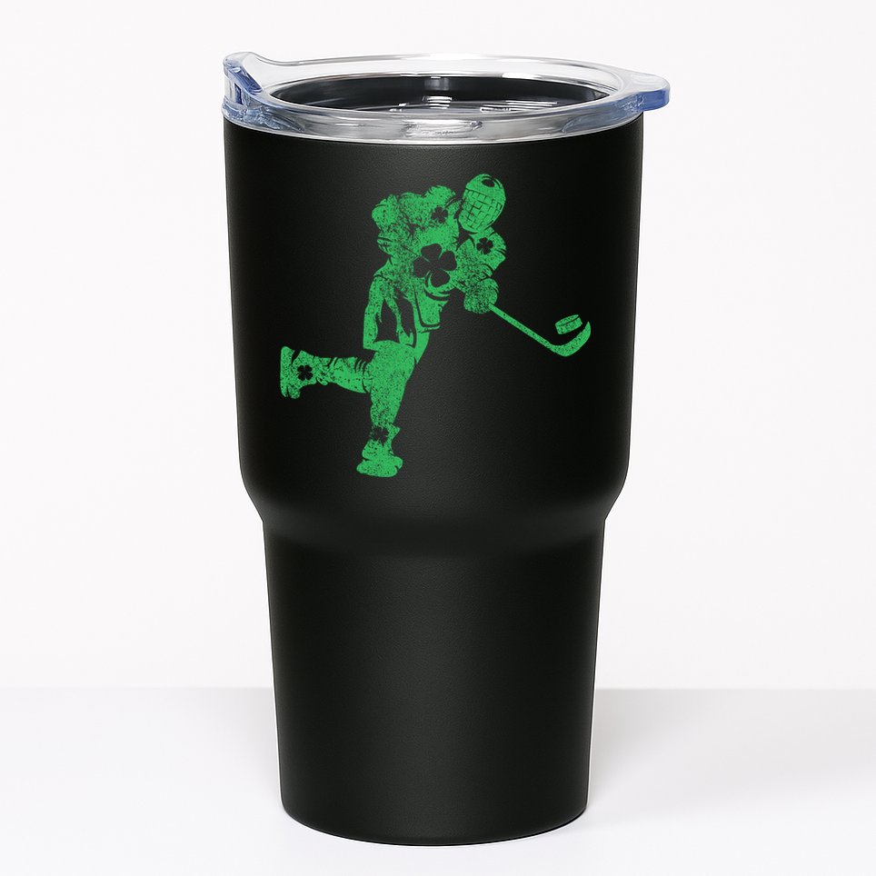 St Patricks Day Hockey Irish Boy Saint PaddyS Shamrock Tumbler