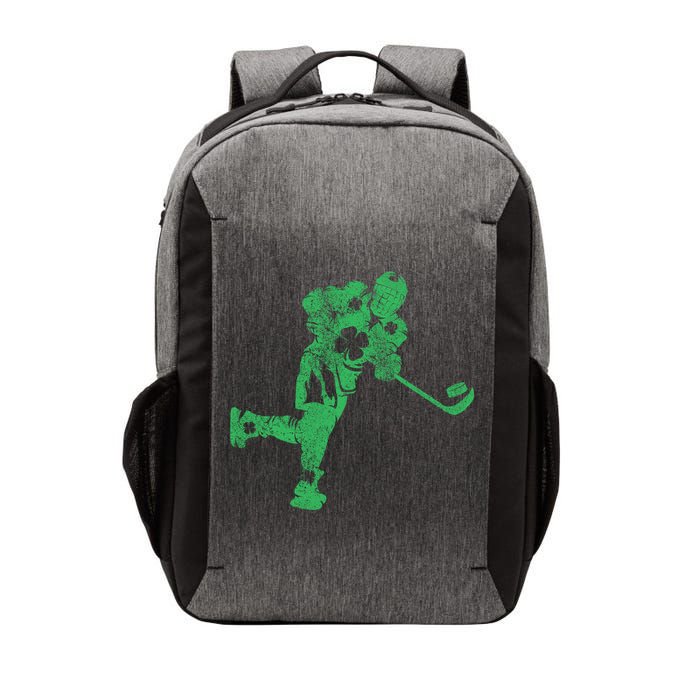 St Patricks Day Hockey Irish Boy Saint PaddyS Shamrock Vector Backpack