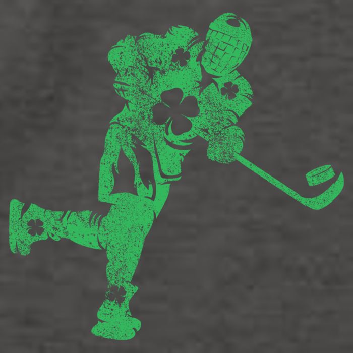 St Patricks Day Hockey Irish Boy Saint PaddyS Shamrock Vector Backpack