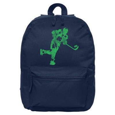 St Patricks Day Hockey Irish Boy Saint PaddyS Shamrock 16 in Basic Backpack