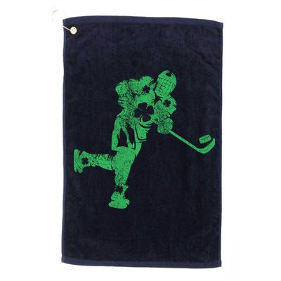 St Patricks Day Hockey Irish Boy Saint PaddyS Shamrock Golf Towel