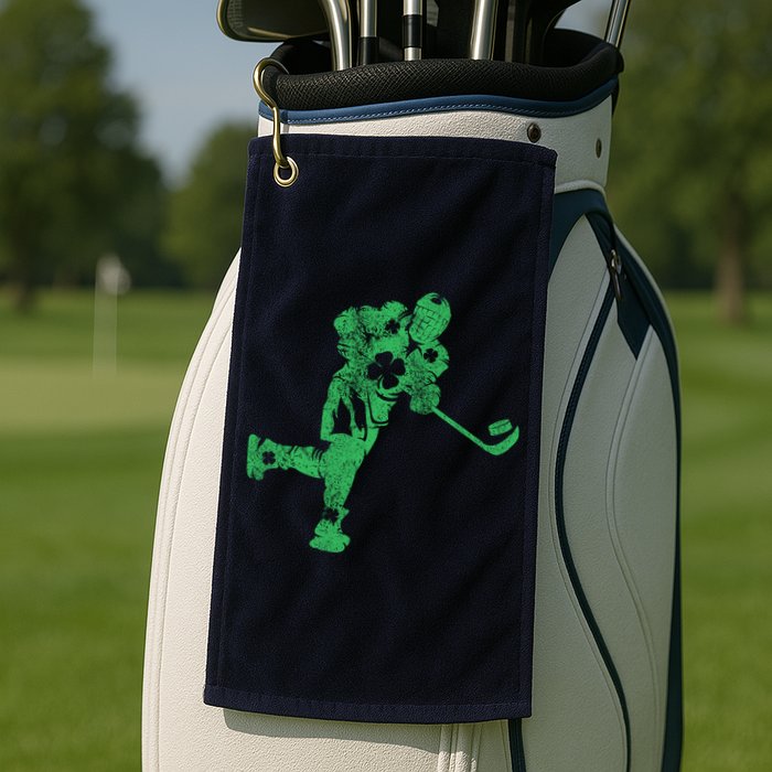 St Patricks Day Hockey Irish Boy Saint PaddyS Shamrock Golf Towel