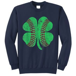 St Patricks Day Shamrock Baseball Saint Paddy's Kids Boys Sweatshirt