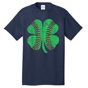 St Patricks Day Shamrock Baseball Saint Paddy's Kids Boys Tall T-Shirt