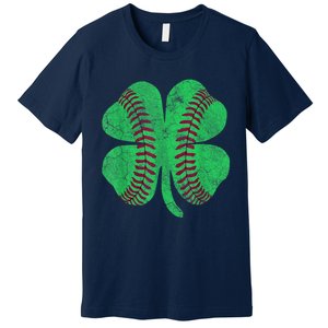 St Patricks Day Shamrock Baseball Saint Paddy's Kids Boys Premium T-Shirt