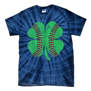 St Patricks Day Shamrock Baseball Saint Paddy's Kids Boys Tie-Dye T-Shirt