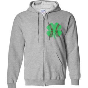 St Patricks Day Shamrock Baseball Saint Paddy's Kids Boys Full Zip Hoodie