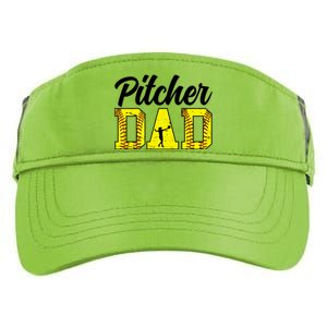 Softball Pitcher Dad Of A Softball Pitcher Father Funny Gift Adult Drive Performance Visor